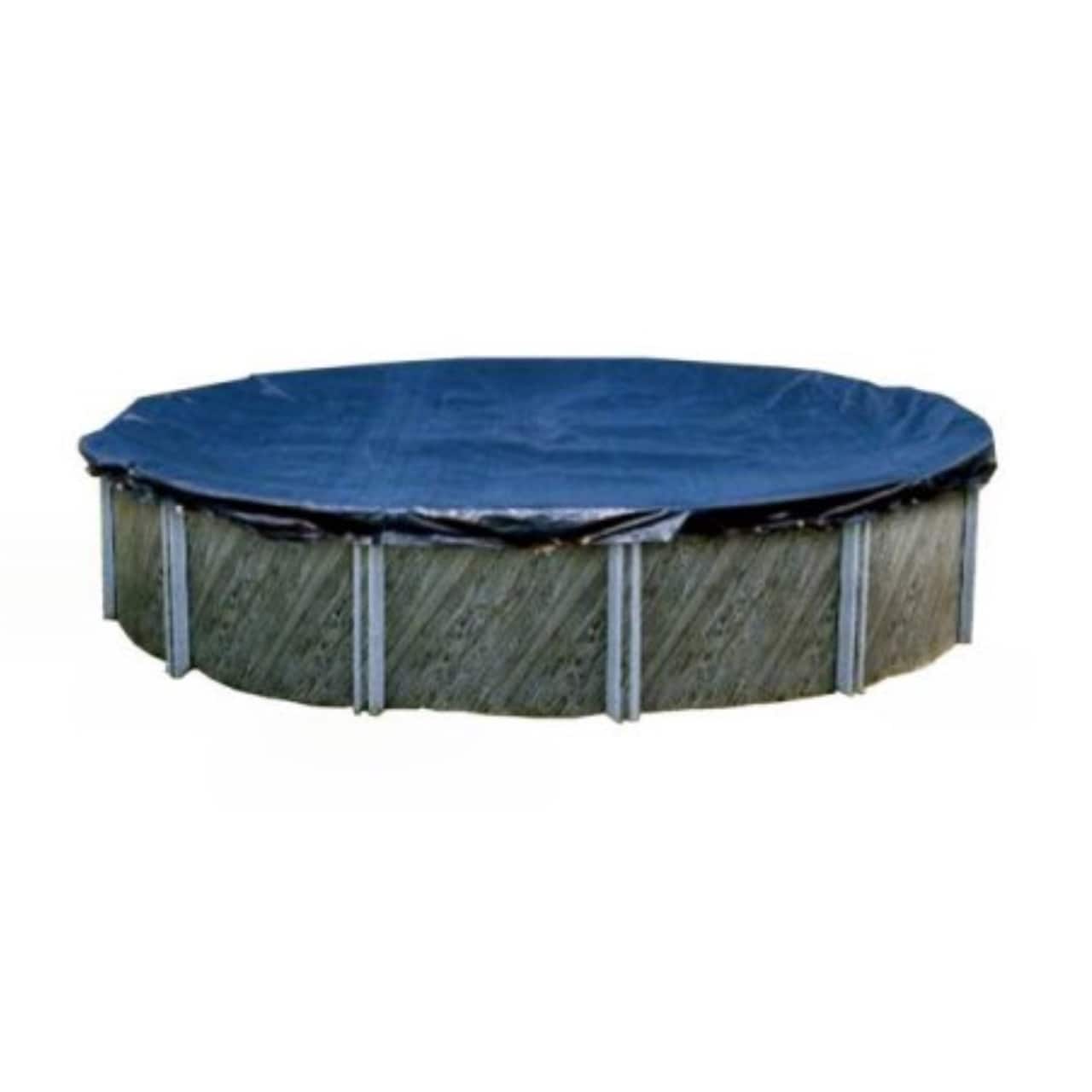 Swim Central 24ft. Blue Round Super Guard Above Ground Swimming Pool Winter Cover